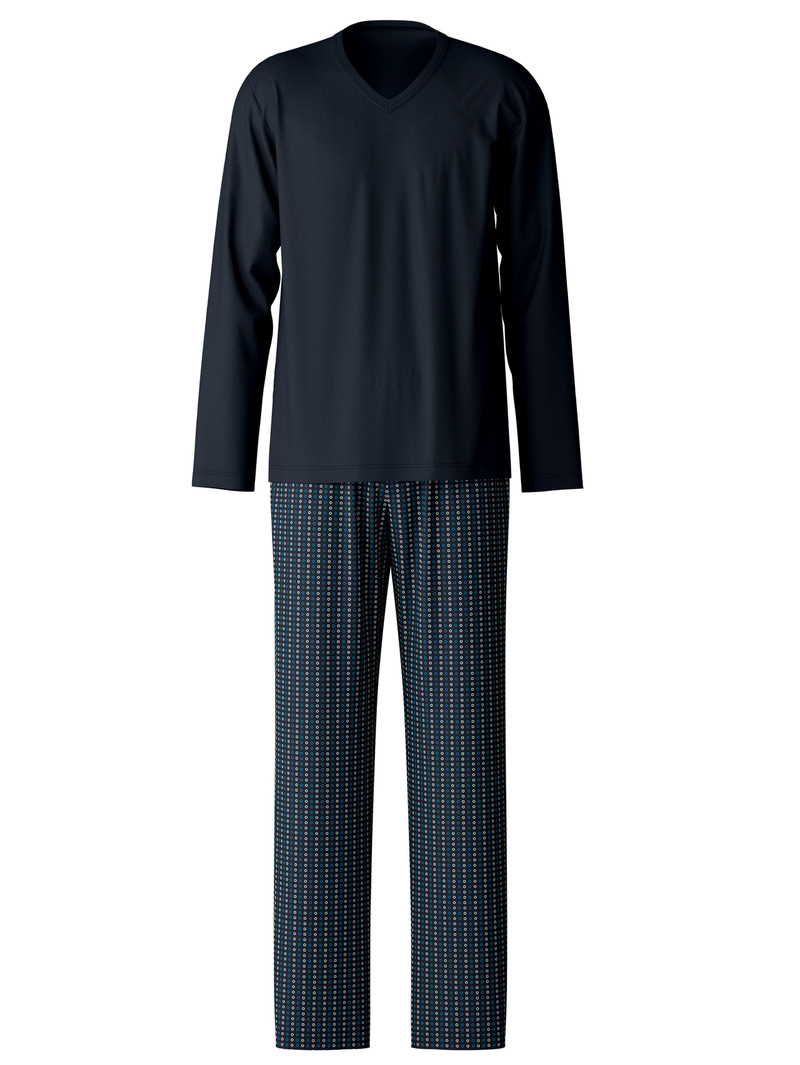 Men Calida Special Pyjama Sleepwear Danube Blue | 937256-LZQ