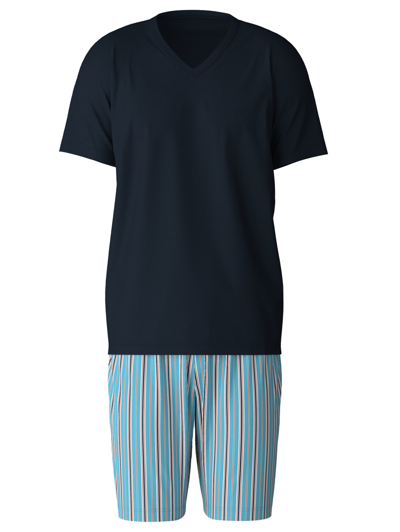 Men Calida Special Short Pyjama Sleepwear Dolphin Blue | 309547-QYZ