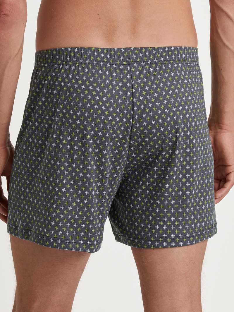 Men Calida Swiss Edition Boxer Shorts Underwear Anthrazit | 365914-EIZ