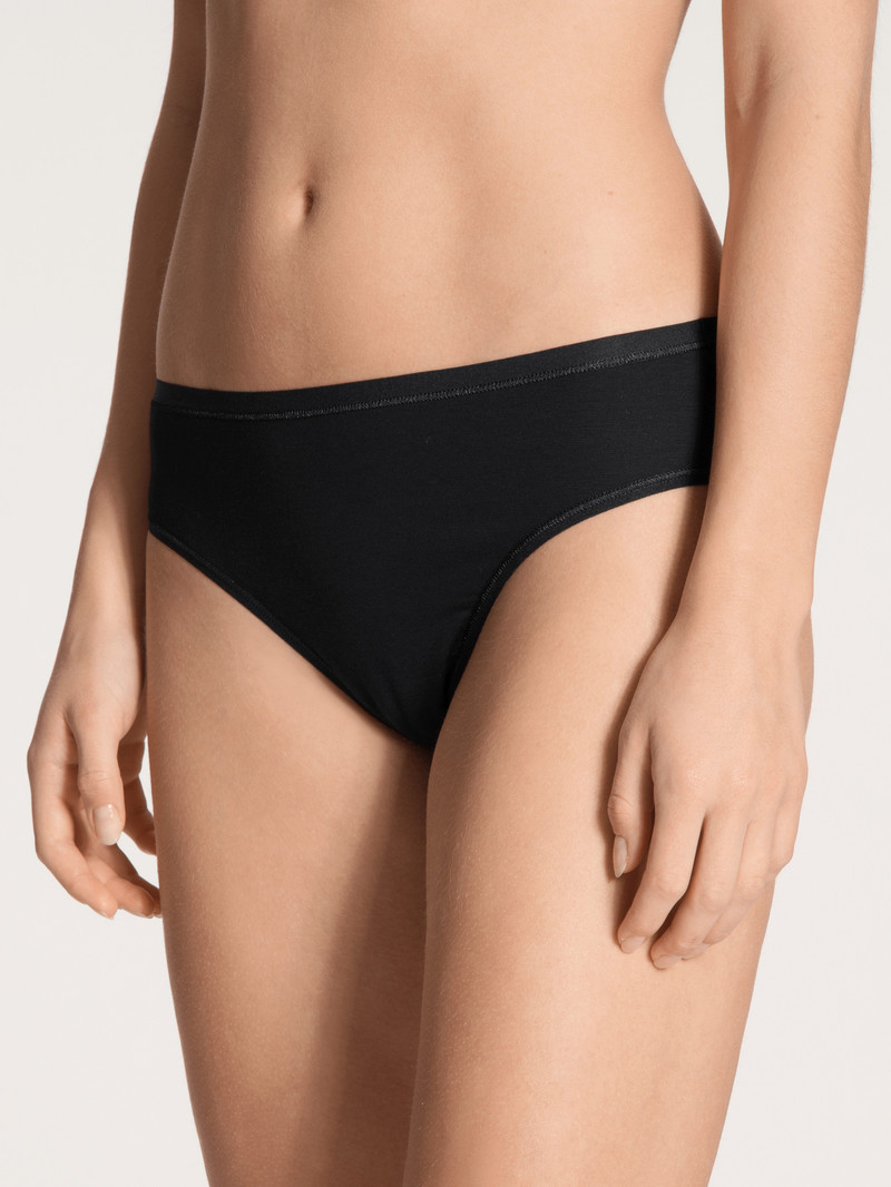 Women Calida Benefit Women Brief Underwear Schwarz | 487209-VIX