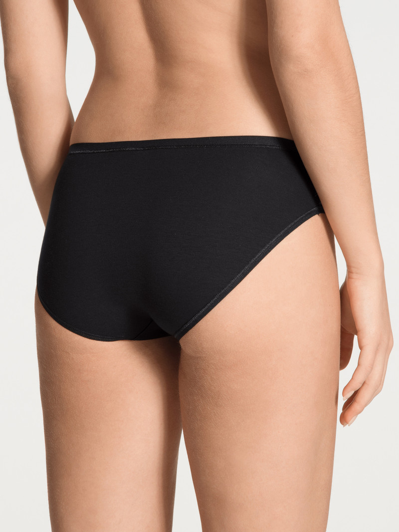 Women Calida Benefit Women Brief Underwear Schwarz | 487209-VIX