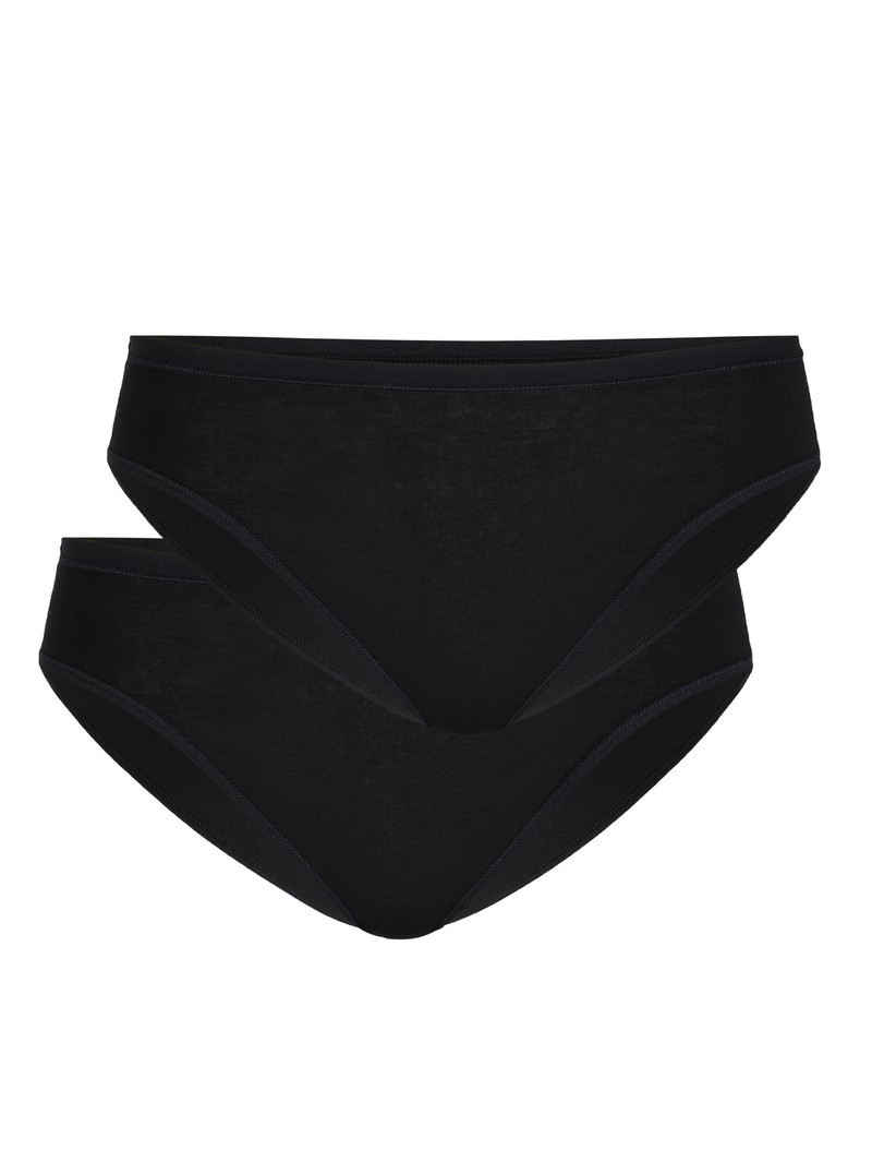 Women Calida Benefit Women Brief Underwear Schwarz | 487209-VIX