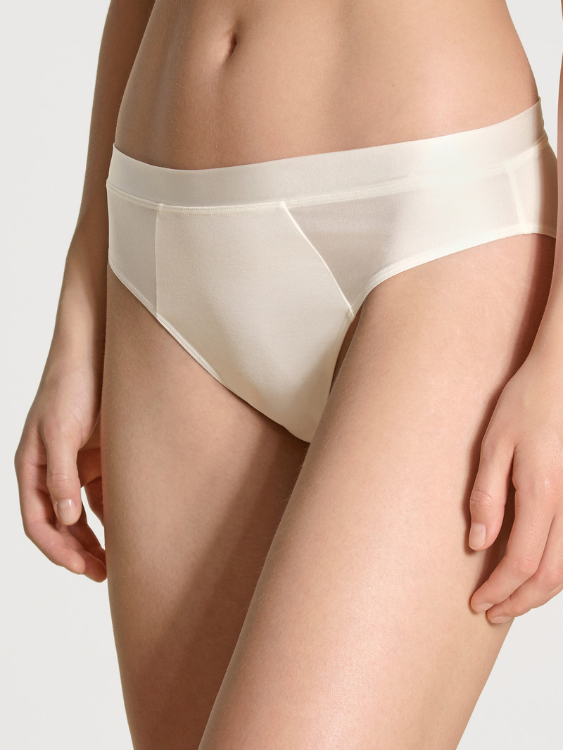 Women Calida Cate Brief Underwear Alabaster Crème | 392087-QPV