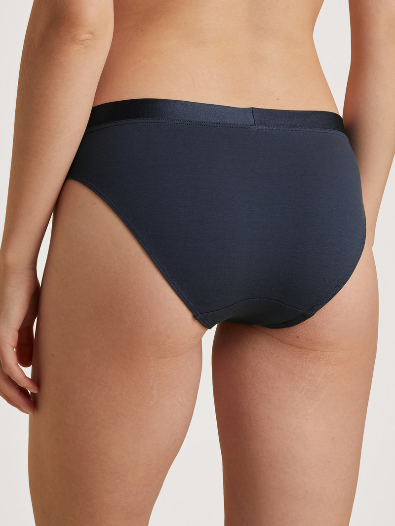 Women Calida Cate Brief Underwear Dark Blue | 049521-NLW