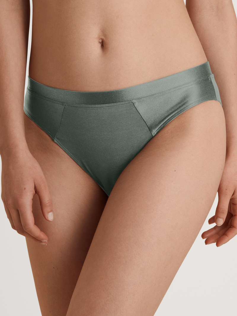 Women Calida Cate Brief Underwear Laurel Green | 835607-VJK