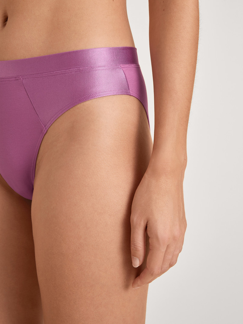 Women Calida Cate Brief Underwear Mulberry Mauve | 803549-VPZ