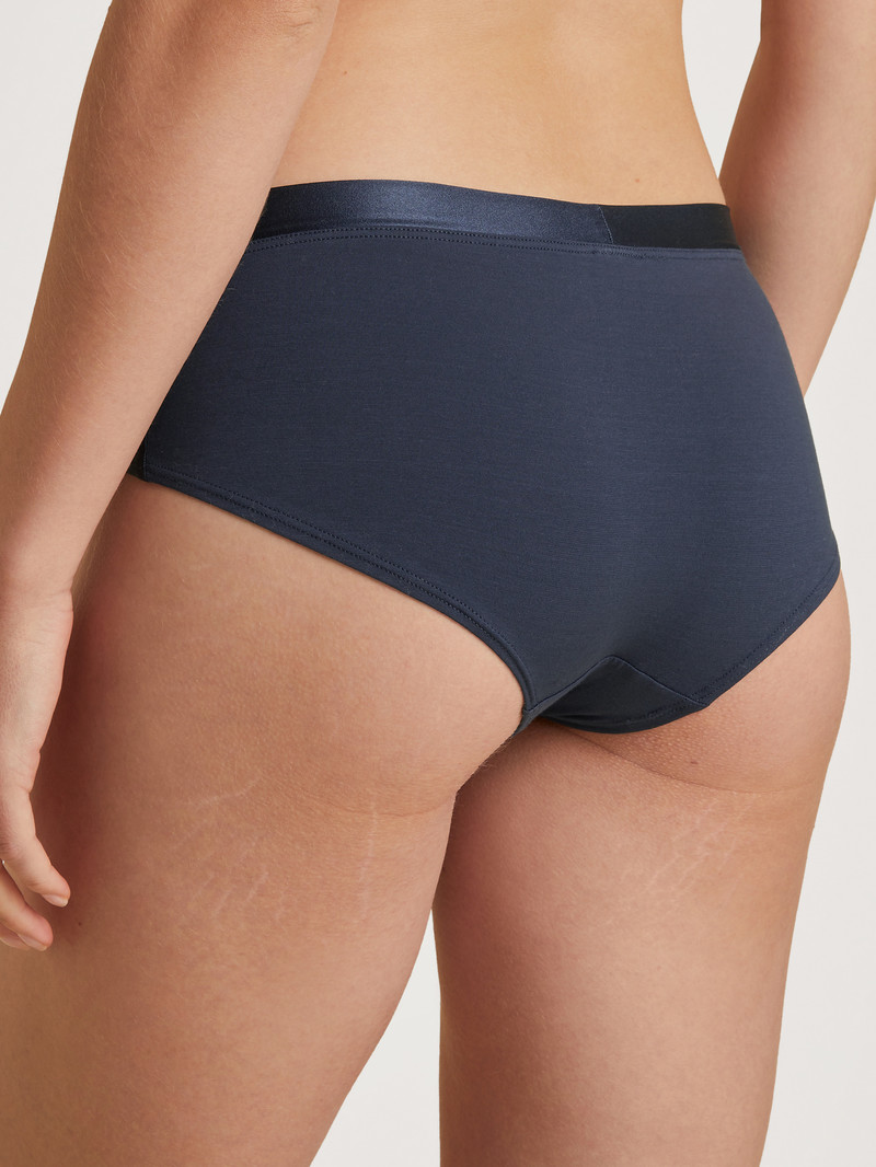 Women Calida Cate Panty, Low Cut Underwear Dark Blue | 210746-ILR