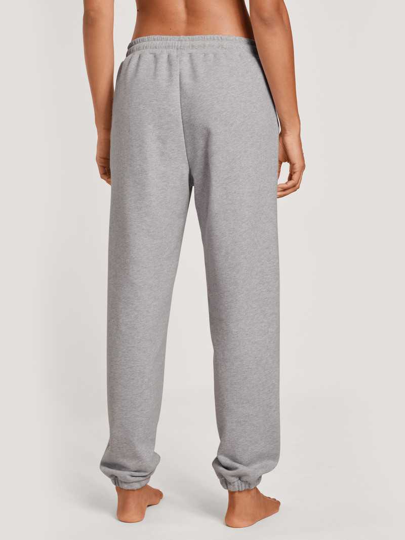 Women Calida Circular Lounge Pants With Cuffs, Cradle To Cradle Certified® Yoga Grey Melange | 058392-CXD