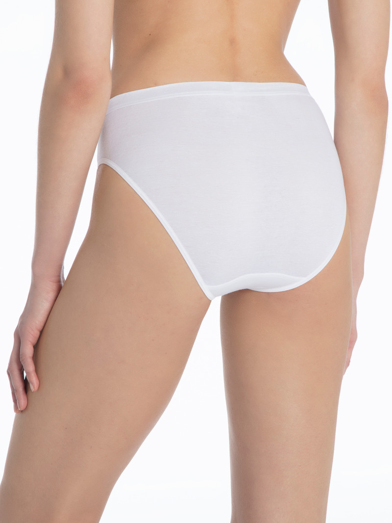 Women Calida Classic Light Mini Brief 2pk Underwear White | 846510-TCH