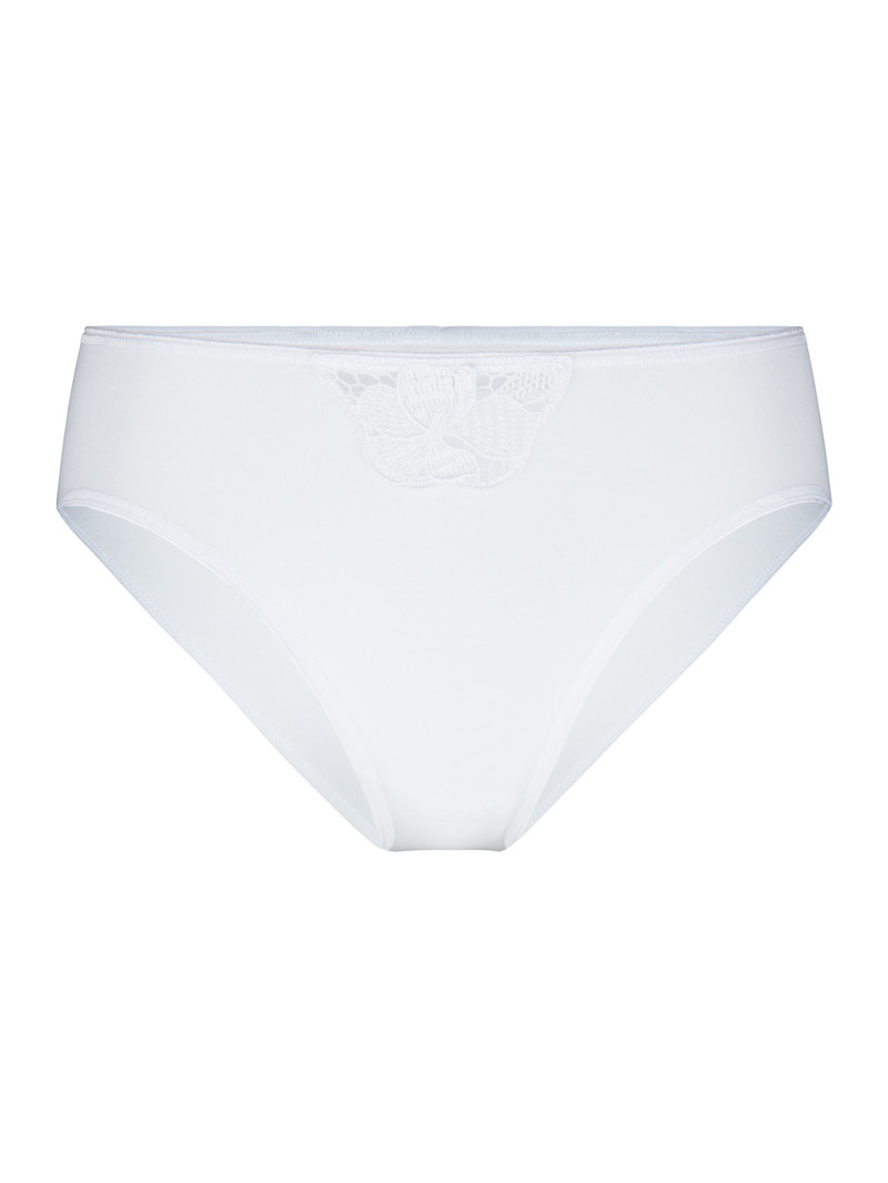 Women Calida Cotton Desire Mini Brief Underwear Weiss | 340678-HVM