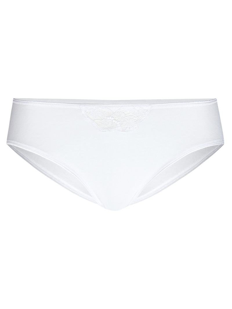 Women Calida Cotton Desire Mini Brief Underwear Weiss | 903812-TIL