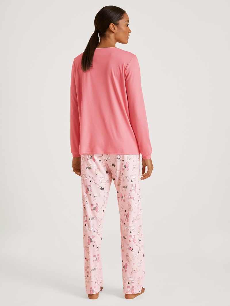 Women Calida Dog Dreams Pyjama Sleepwear Strawberry Ice | 813790-IWQ