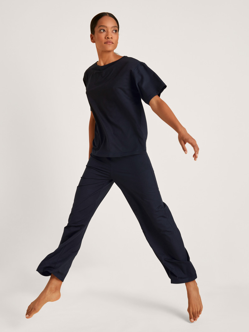 Women Calida Dsw Balancing Pants Deepsleepwear Dark Lapis Blue | 136295-FAT