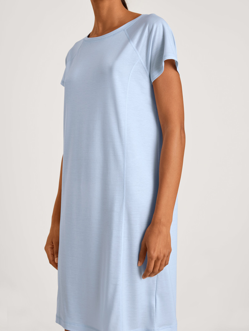 Women Calida Dsw Cooling Sleepshirt Deepsleepwear Harmony Blue | 842039-EOI