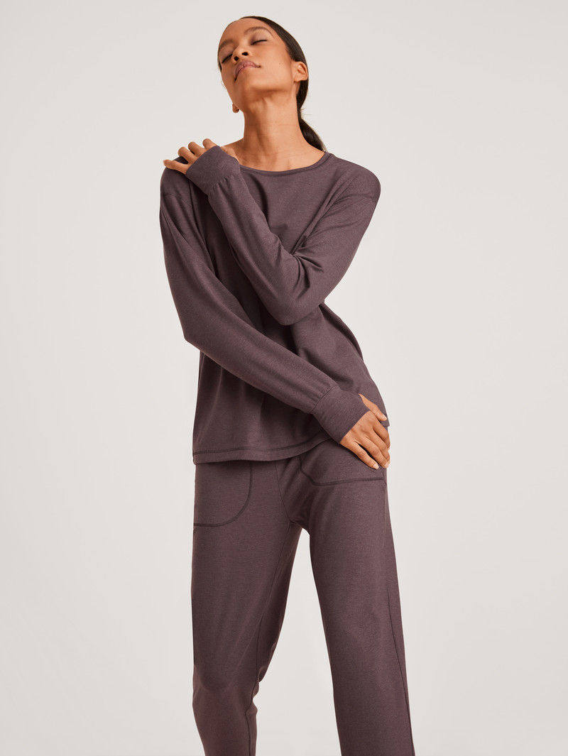 Women Calida Dsw Warming Pants Sleepwear Soft Taupe | 875023-VHR