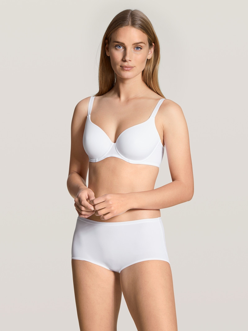 Women Calida Eco Sense Bra With Underwiring Underwear Weiss | 368904-KBS