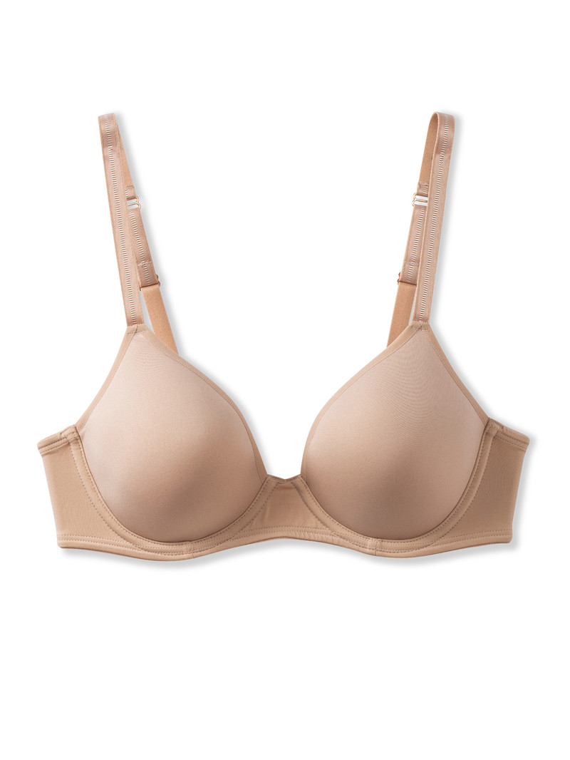 Women Calida Eco Sense Bra With Underwiring Underwear Rose Teint | 386792-TMV