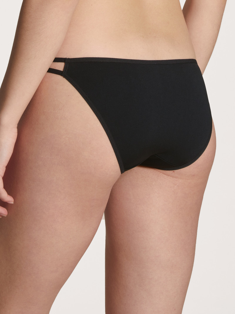 Women Calida Eco Sense Brief Underwear Schwarz | 186245-WPF