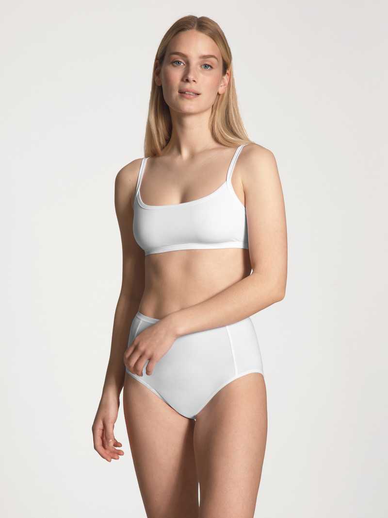 Women Calida Eco Sense Brief Underwear Weiss | 937051-ZTC