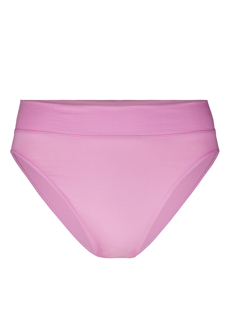 Women Calida Elastic Brief, High Waist Underwear Bubble Gum Pink | 618093-COD