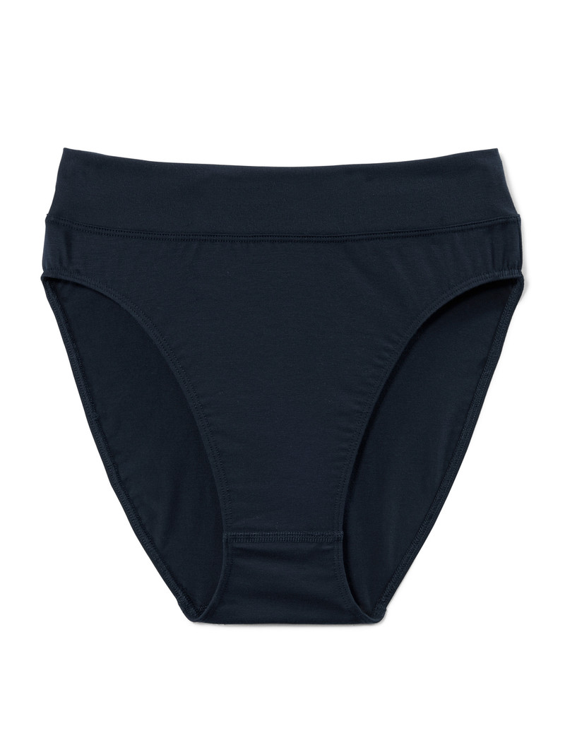 Women Calida Elastic Brief, High Waist Underwear Dark Lapis Blue | 639805-SIE