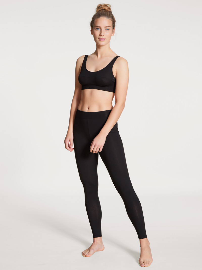 Women Calida Elastic Leggings Loungewear Schwarz | 501364-CQF