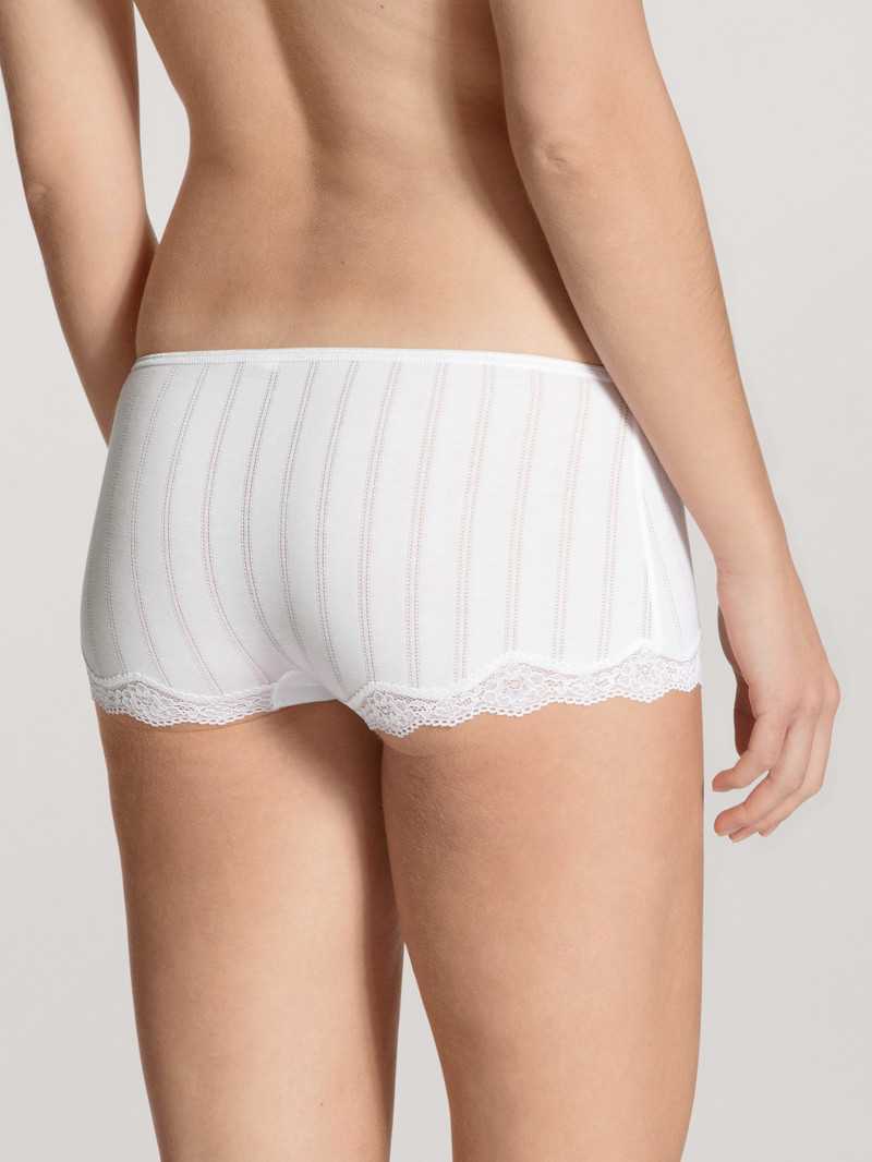 Women Calida Etude Toujours Panty, Low Cut Underwear Weiss | 058394-GOR