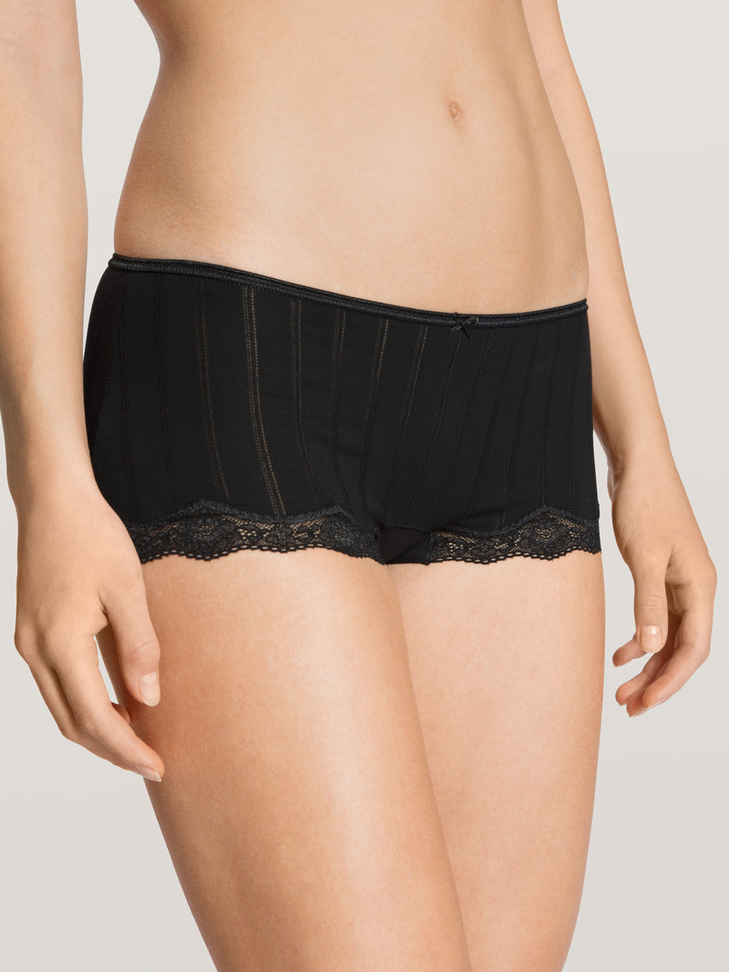 Women Calida Etude Toujours Panty, Low Cut Underwear Schwarz | 730214-VFG