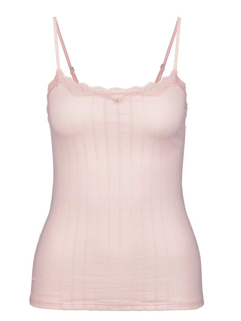 Women Calida Etude Toujours Spaghetti Top Underwear Pearl Blush | 974238-DLN