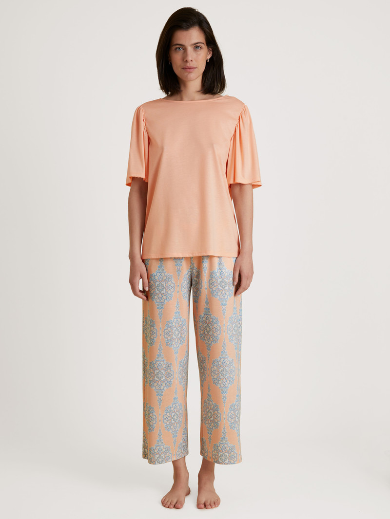 Women Calida Favourites Balance 7/8 Pants Sleepwear Peach Parfait | 326104-OWZ