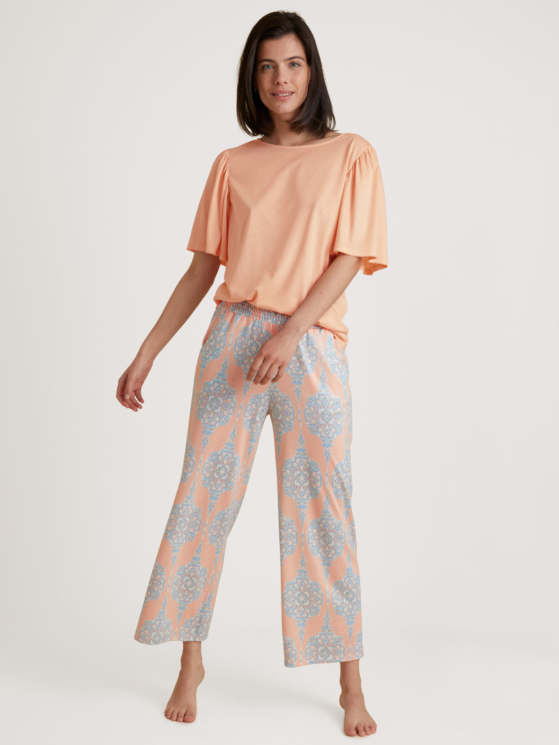 Women Calida Favourites Balance 7/8 Pants Sleepwear Peach Parfait | 326104-OWZ