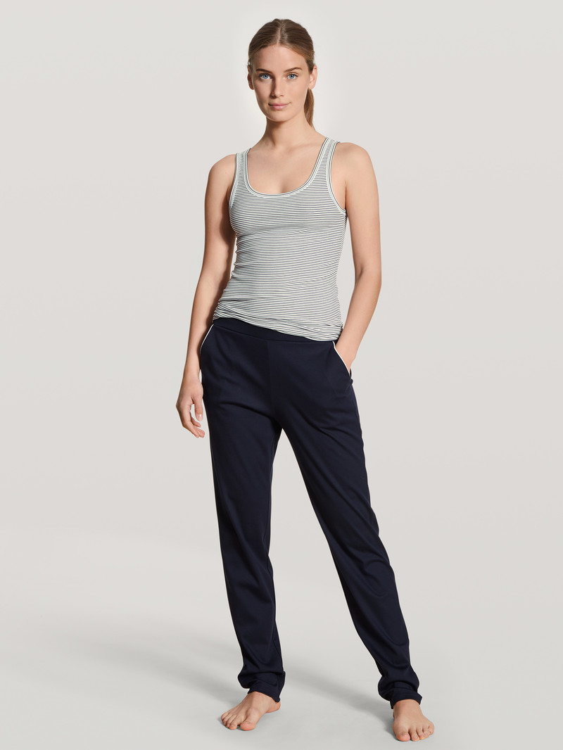 Women Calida Favourites Dreams Pants Sleepwear Dark Lapis Blue | 157634-UMD