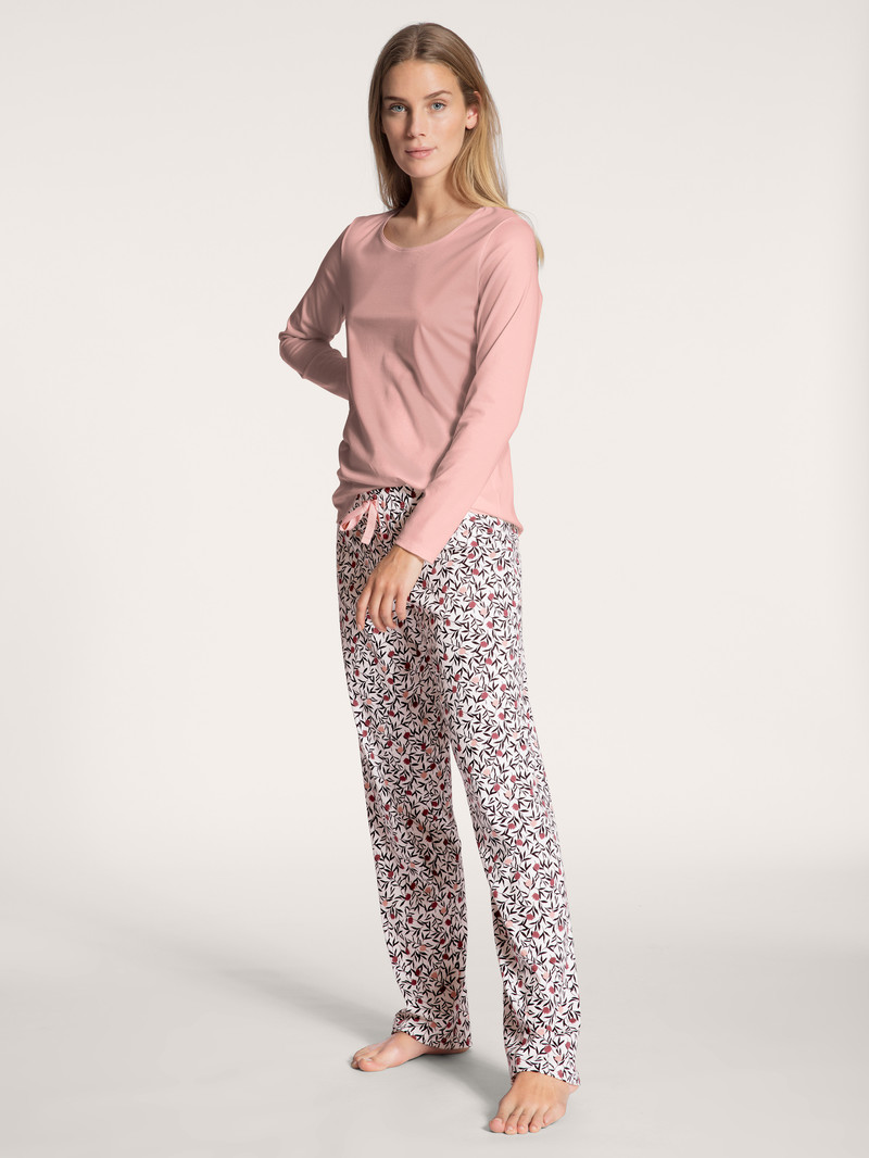 Women Calida Favourites Dreams Shirt Long Sleeve Loungewear Rose Bud | 973058-EMB