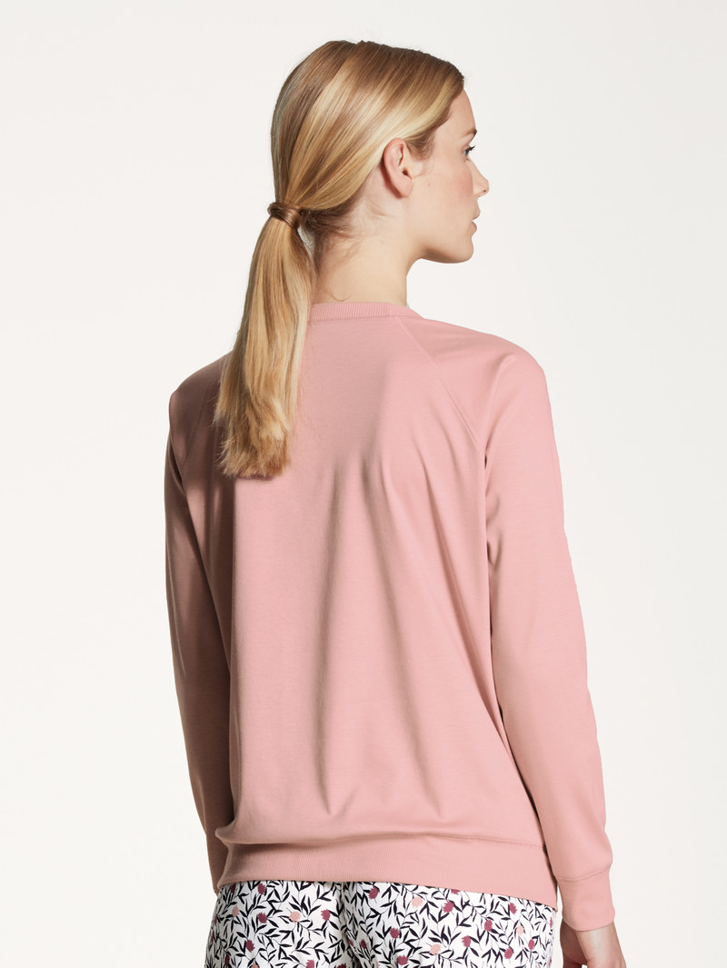 Women Calida Favourites Dreams Shirt Long Sleeve Yoga Rose Bud | 027564-MDX