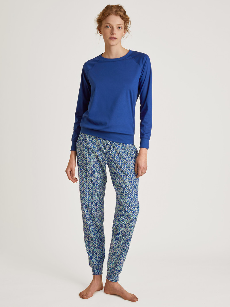 Women Calida Favourites Energy Pants Sleepwear Sodalite Blue | 367180-WGJ