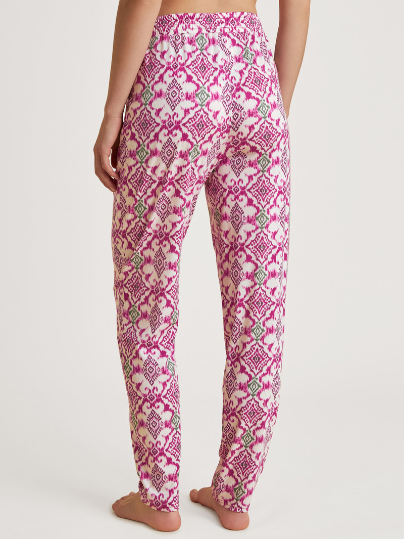 Women Calida Favourites Healing Pants Sleepwear Orchid Flower | 956173-ADO