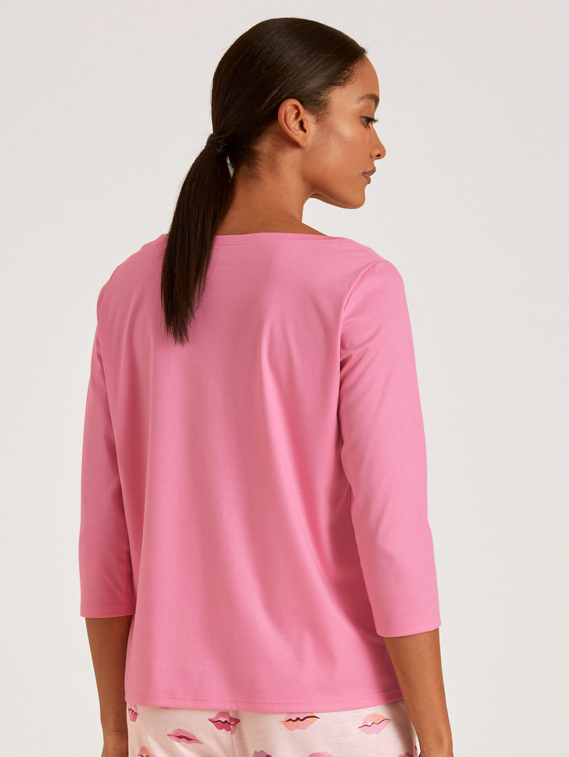 Women Calida Favourites Kiss 3/4 Shirt Loungewear Flamingo | 627805-YVR