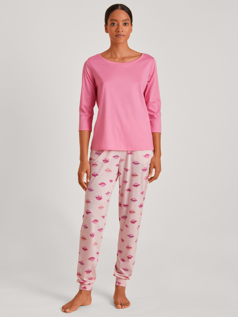 Women Calida Favourites Kiss 3/4 Shirt Loungewear Flamingo | 627805-YVR