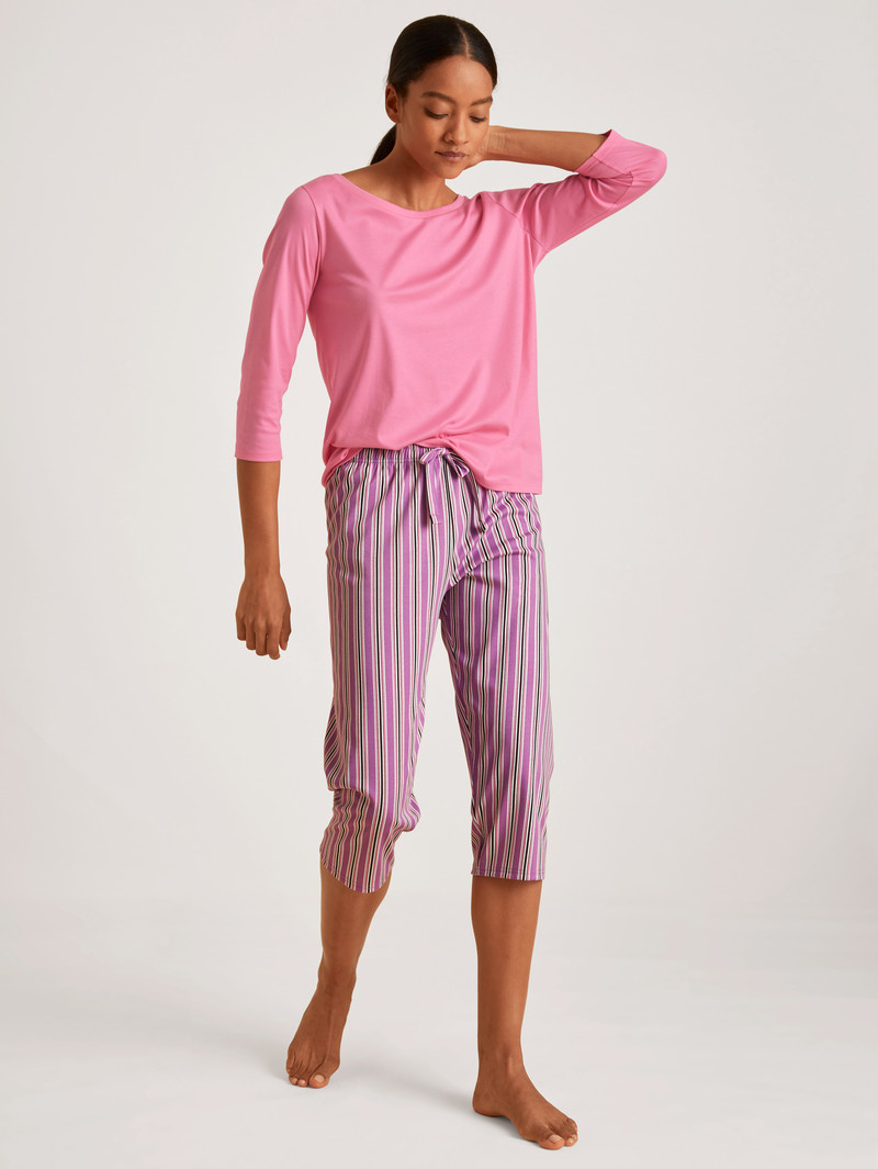 Women Calida Favourites Kiss 3/4 Shirt Loungewear Flamingo | 627805-YVR