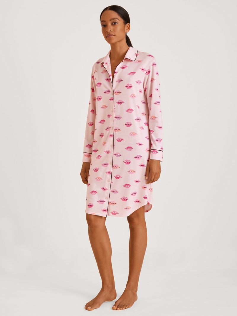 Women Calida Favourites Kiss Nightdress Sleepwear Pearl Blush | 564382-LMX