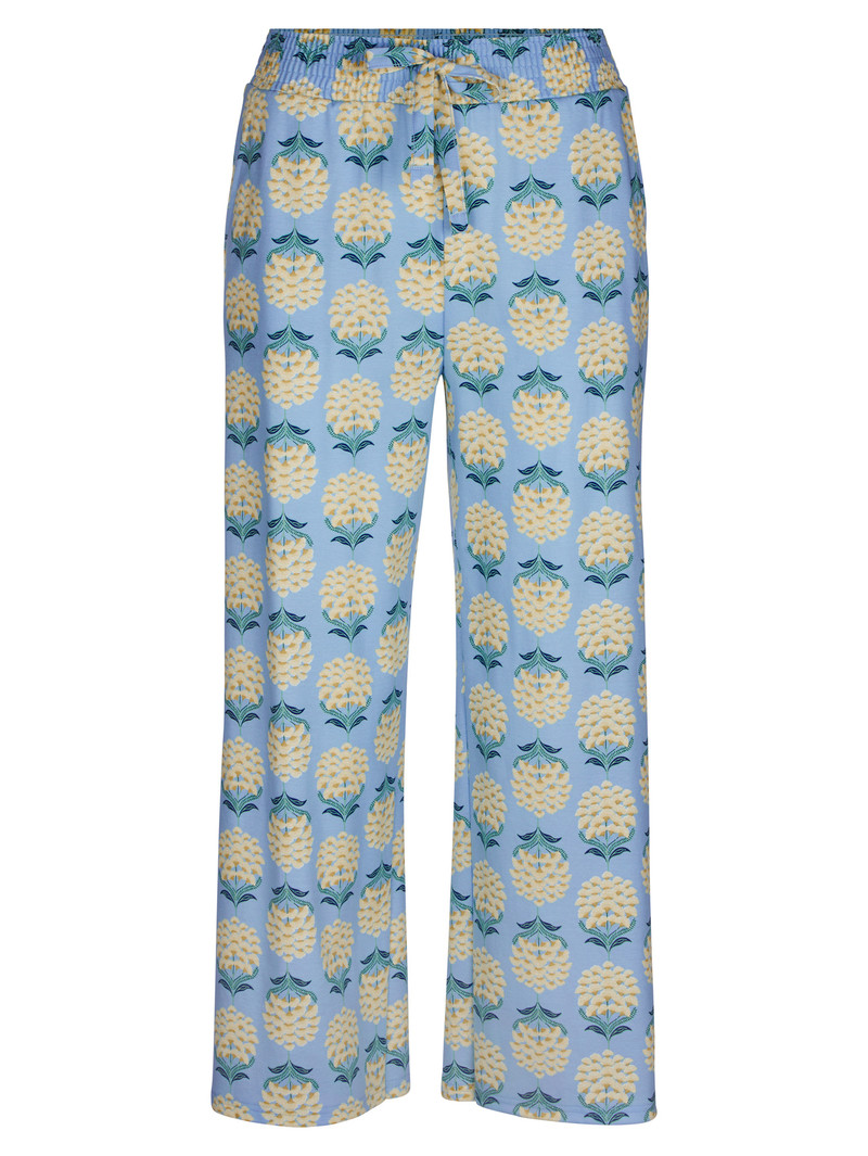 Women Calida Favourites Paisley 7/8 Pants Sleepwear Placid Blue | 082691-YAT