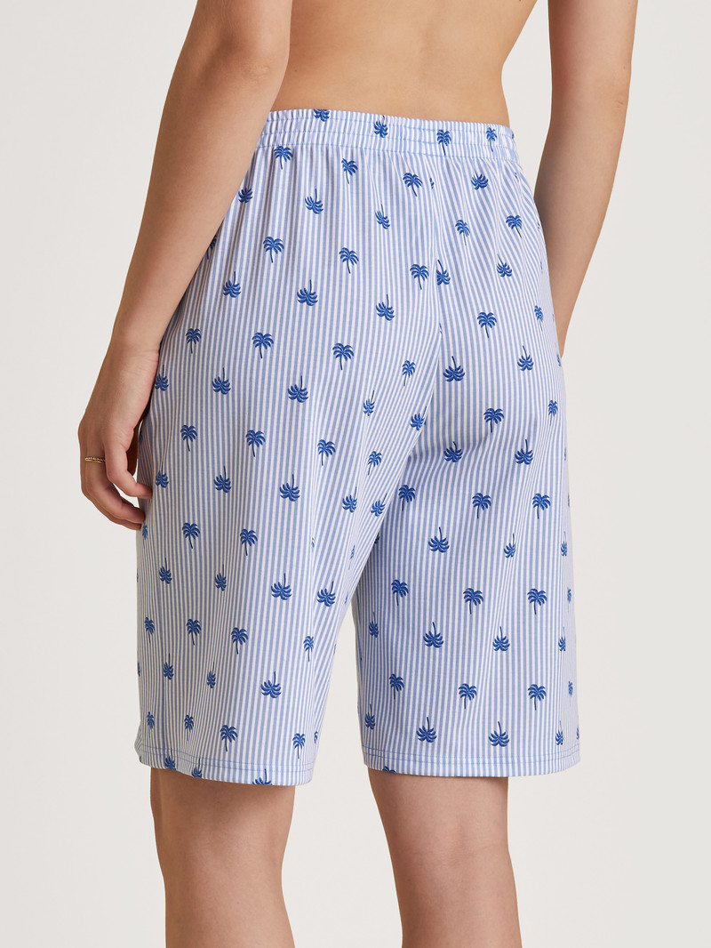 Women Calida Favourites Serenity Bermudas Sleepwear Hydrangea Blue | 365024-PGI