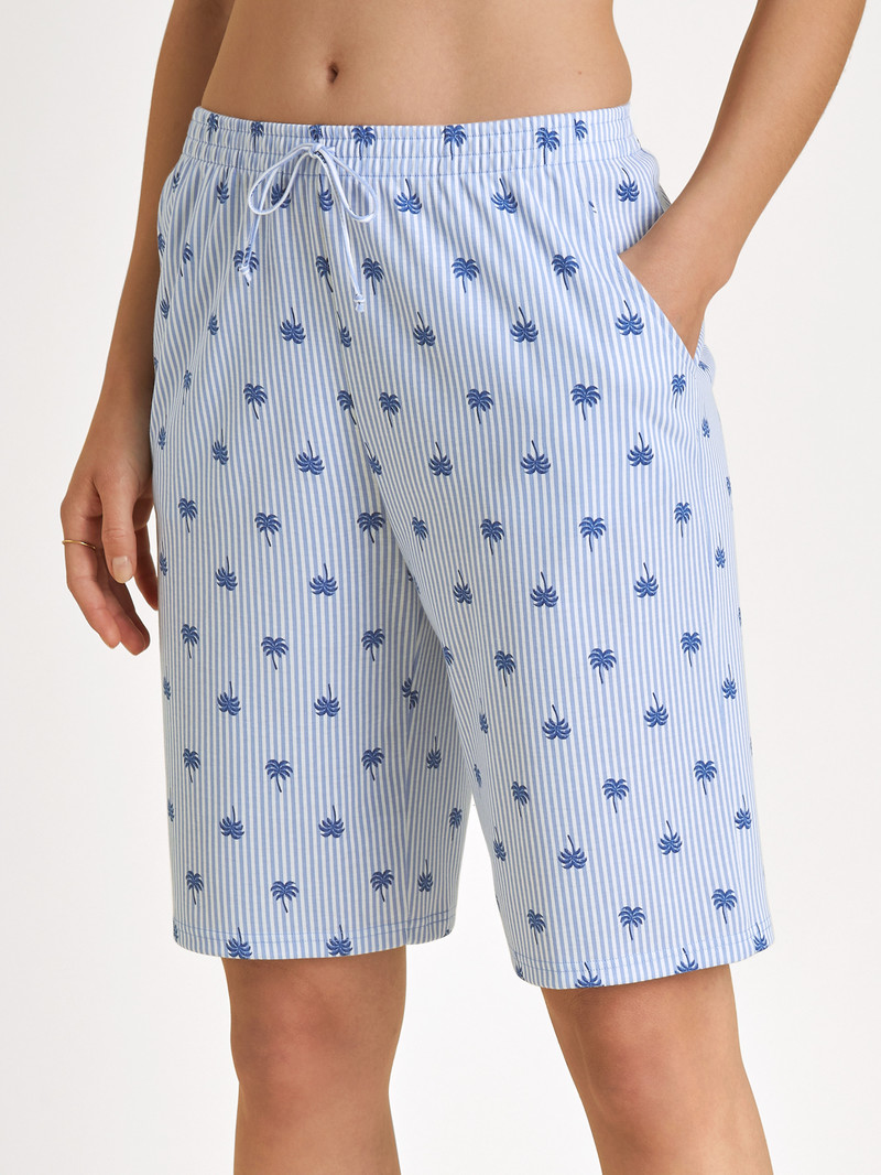 Women Calida Favourites Serenity Bermudas Sleepwear Hydrangea Blue | 365024-PGI