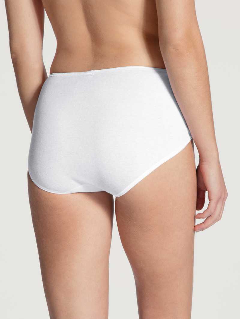 Women Calida Feminin Sense Midi Brief Underwear Weiss | 812649-PAJ