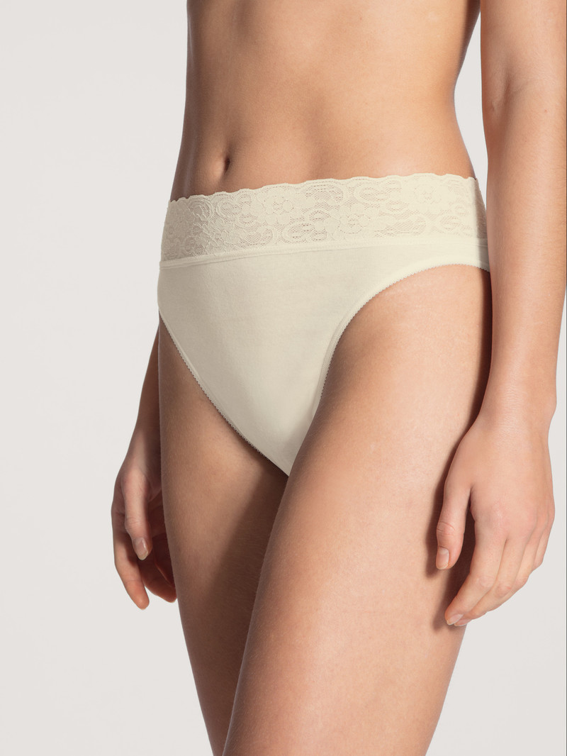 Women Calida Iconics Brief Underwear Champagne | 842075-JKV