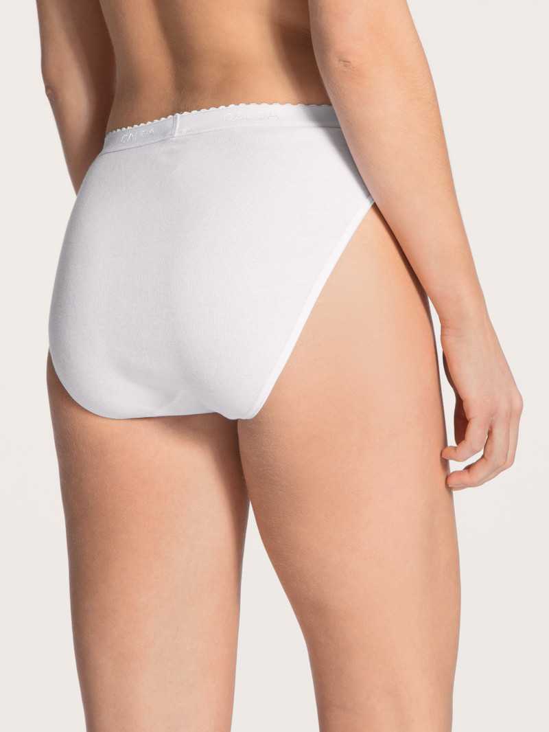 Women Calida Iconics Mini Brief Underwear Weiss | 154792-IDO