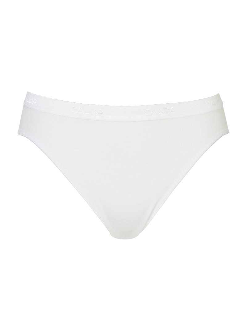 Women Calida Iconics Mini Brief Underwear Weiss | 154792-IDO