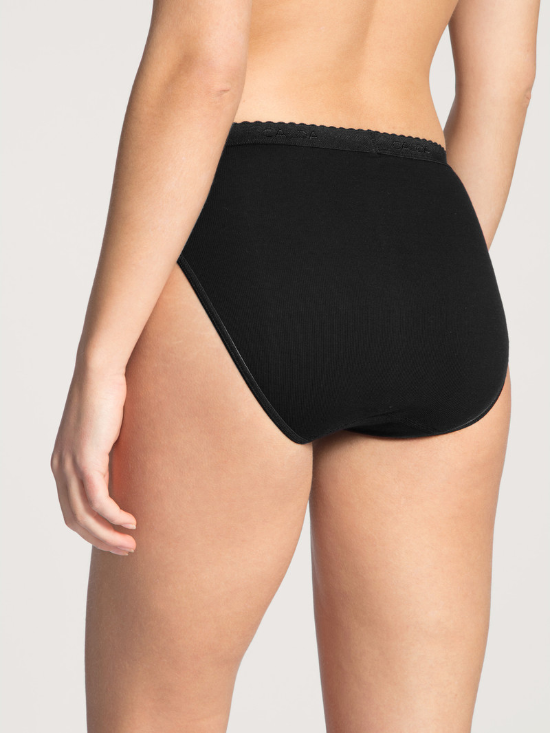 Women Calida Iconics Mini Brief Underwear Schwarz | 416059-KMV