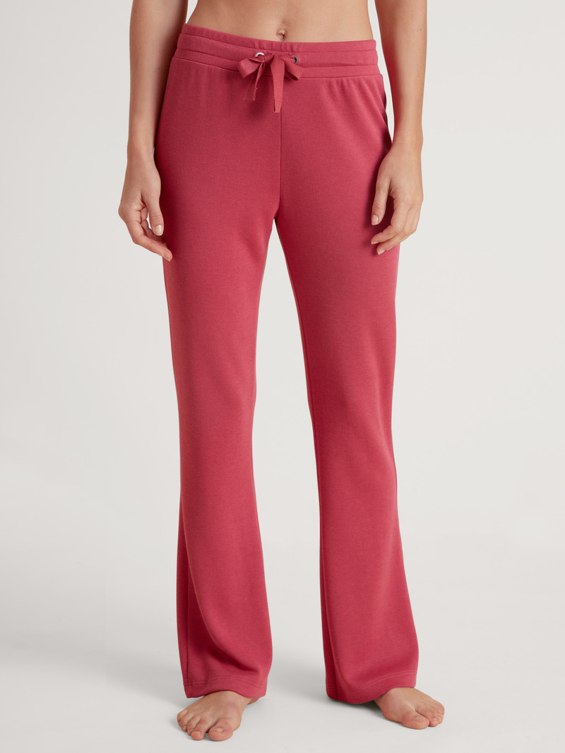 Women Calida Lounge Butterfly Pants Loungewear Pomegranate Red | 708319-QZA