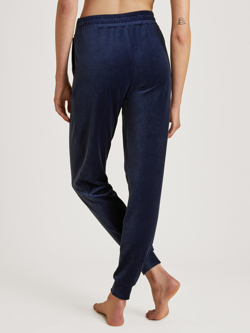 Women Calida Lounge Space Pants Loungewear Dark Blue | 380462-QZB